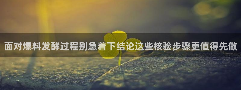 吃瓜爆料信息核验